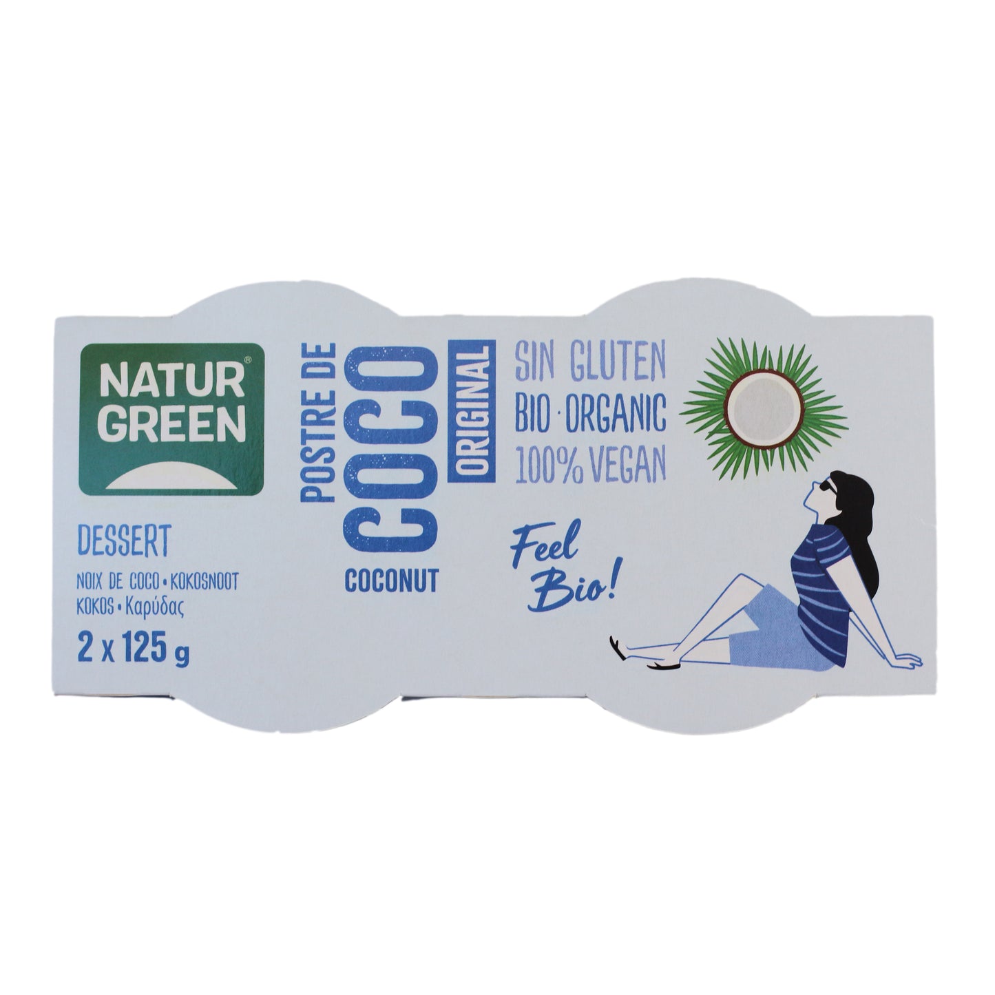 Postre de Coco Original Bio (2x125 g) NaturGreen
