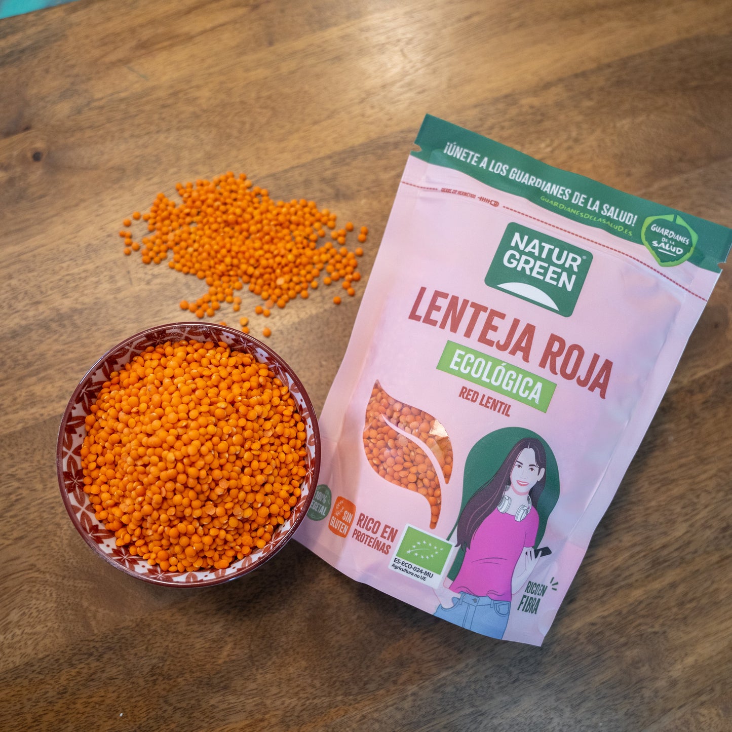 Pack 12x Lenteja Roja Ecológica 500g NaturGreen
