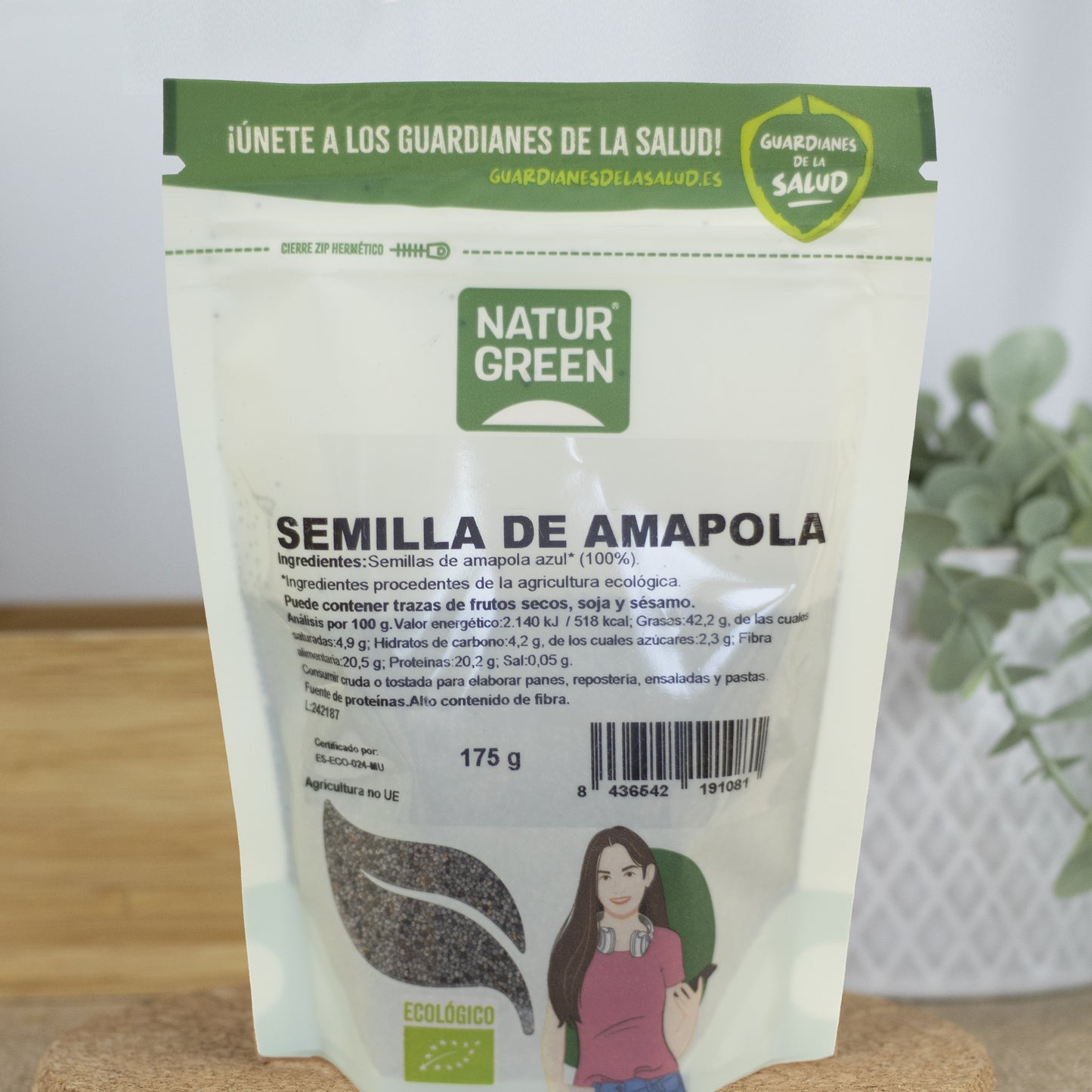Semillas de Amapola Ecológicas 175g NaturGreen