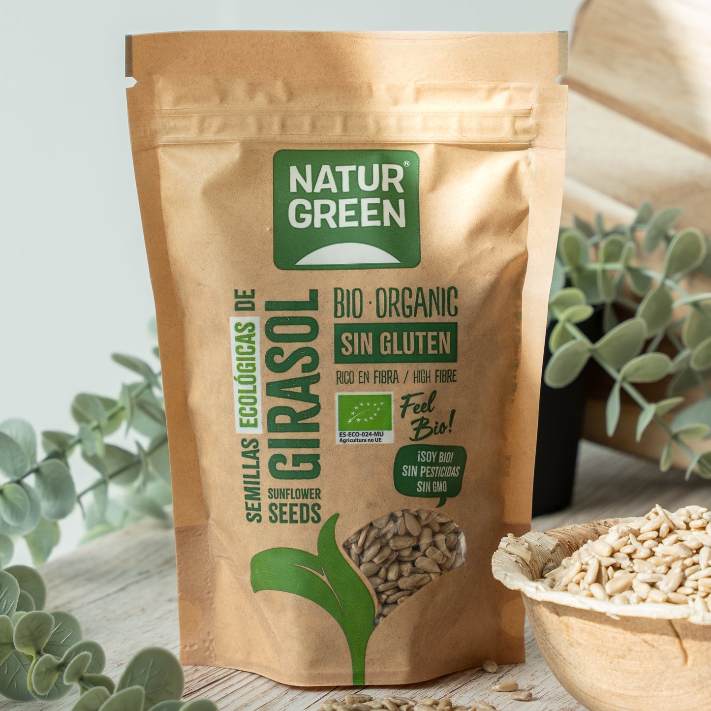 Pack 12x Semillas de Girasol Ecológicas 225g NaturGreen