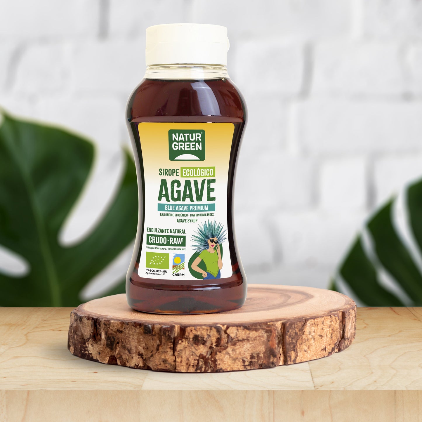 Pack 7x Sirope de Agave Crudo Ecológico 500 ml NaturGreen