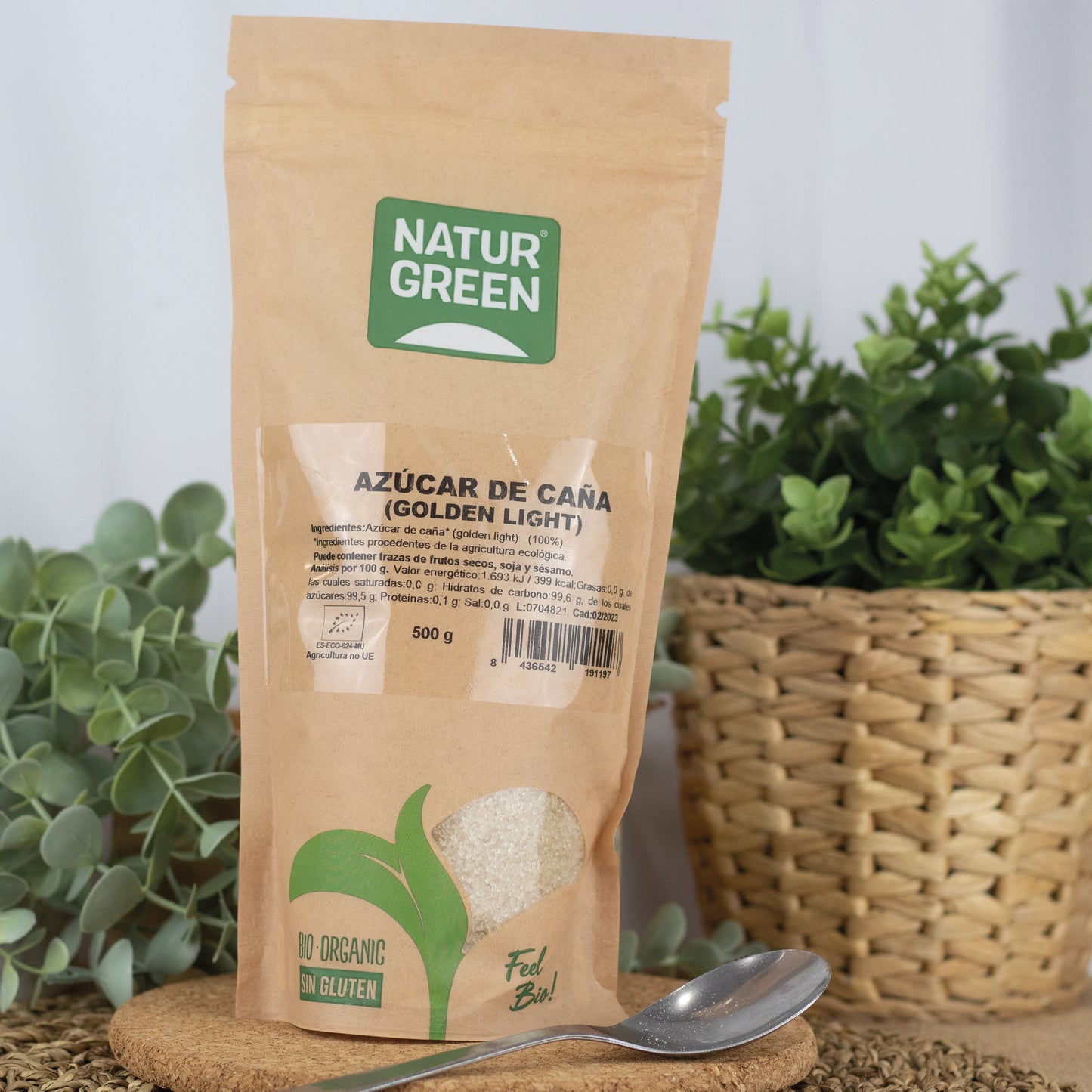 Azúcar de Caña Ecológico (Golden Light) 500g NaturGreen