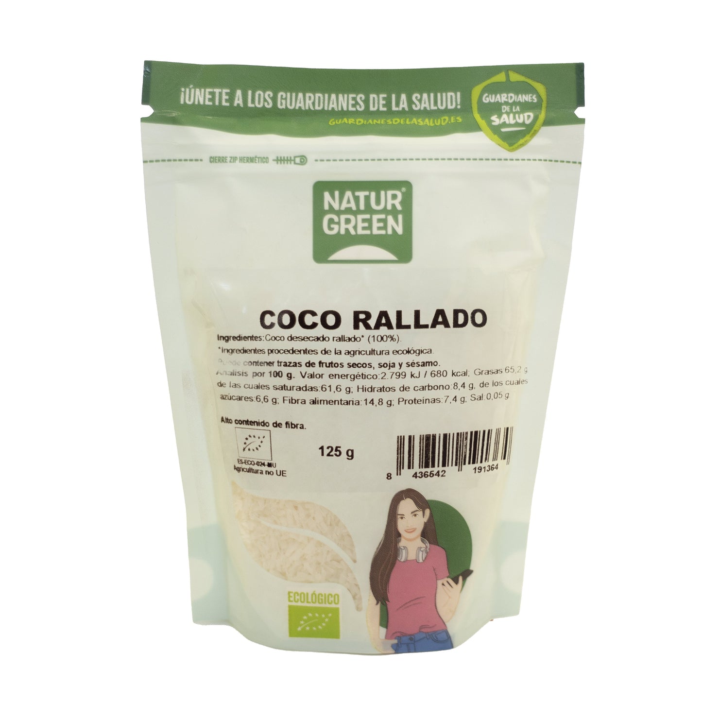Coco Ecológico Rallado 125g NaturGreen