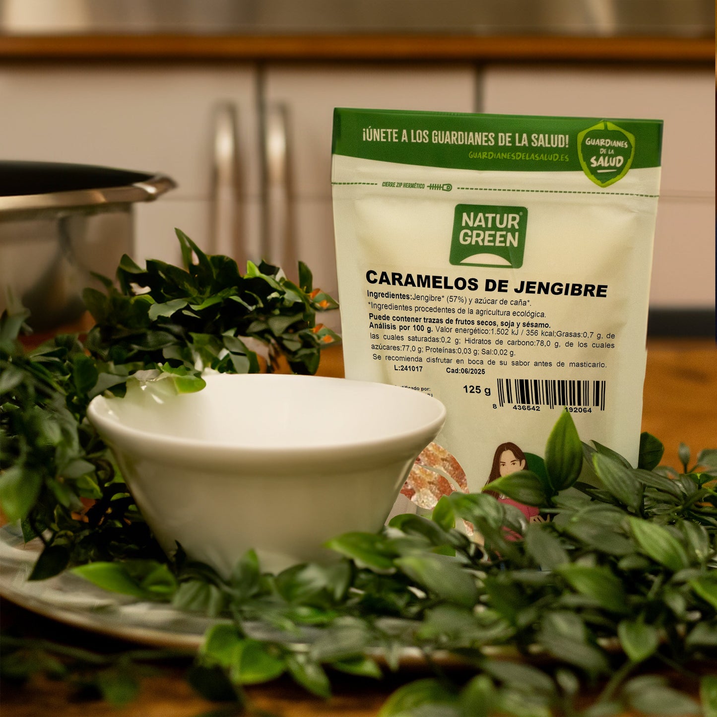 Caramelos de Jengibre Ecológicos 125g NaturGreen