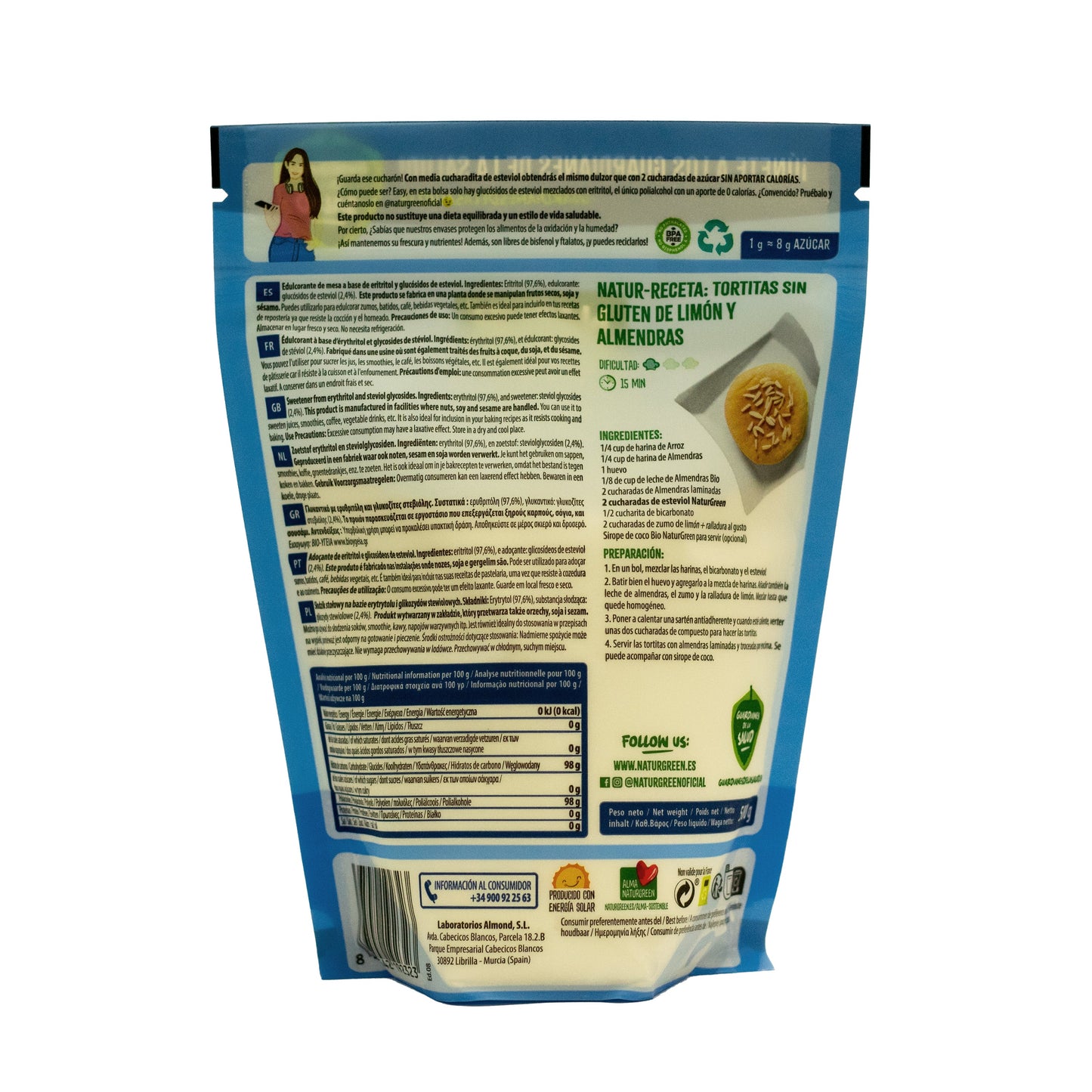 Pack 10x Steviol 500g NaturGreen