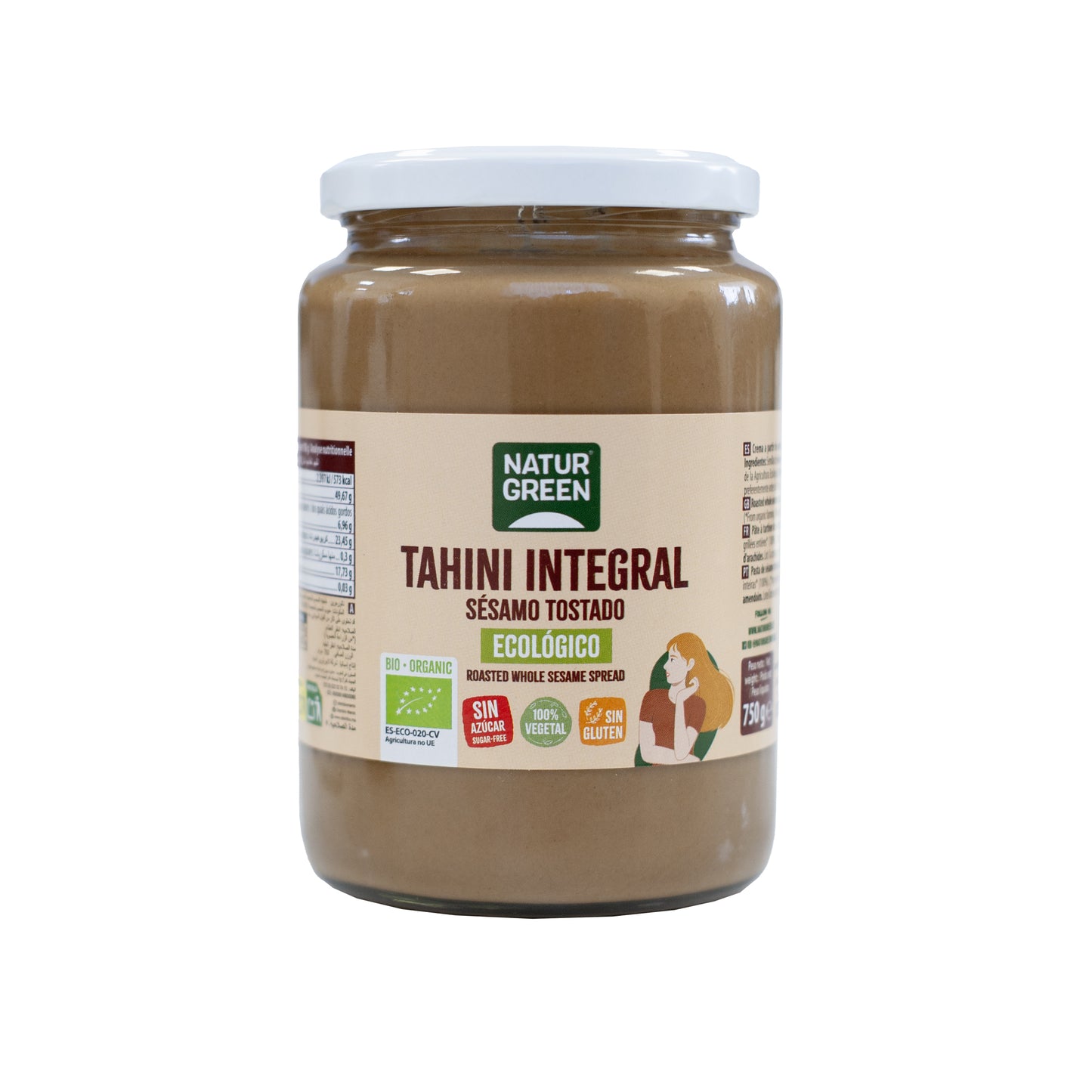 Tahín de Sésamo Tostado Ecológico 750g NaturGreen