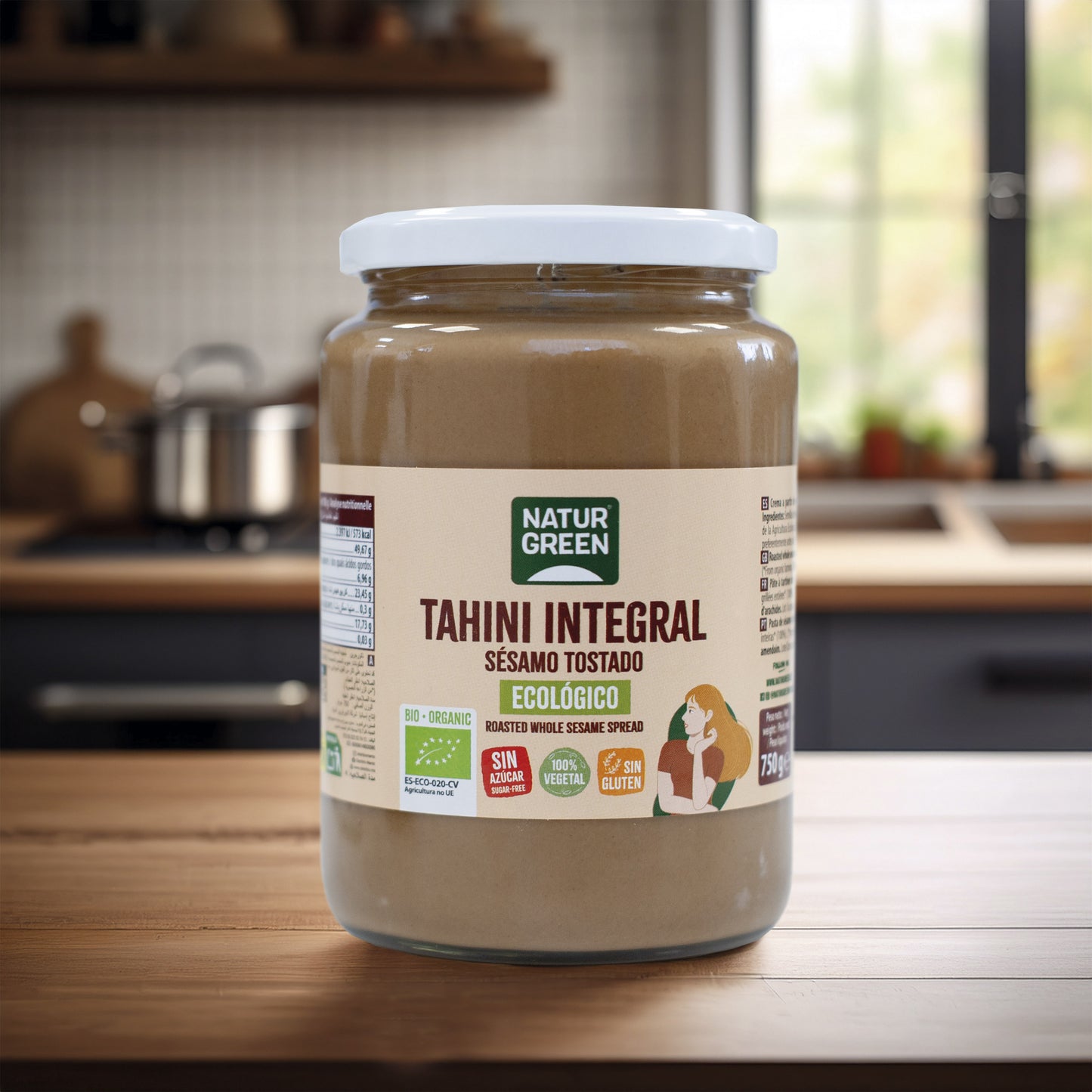Tahín de Sésamo Tostado Ecológico 750g NaturGreen