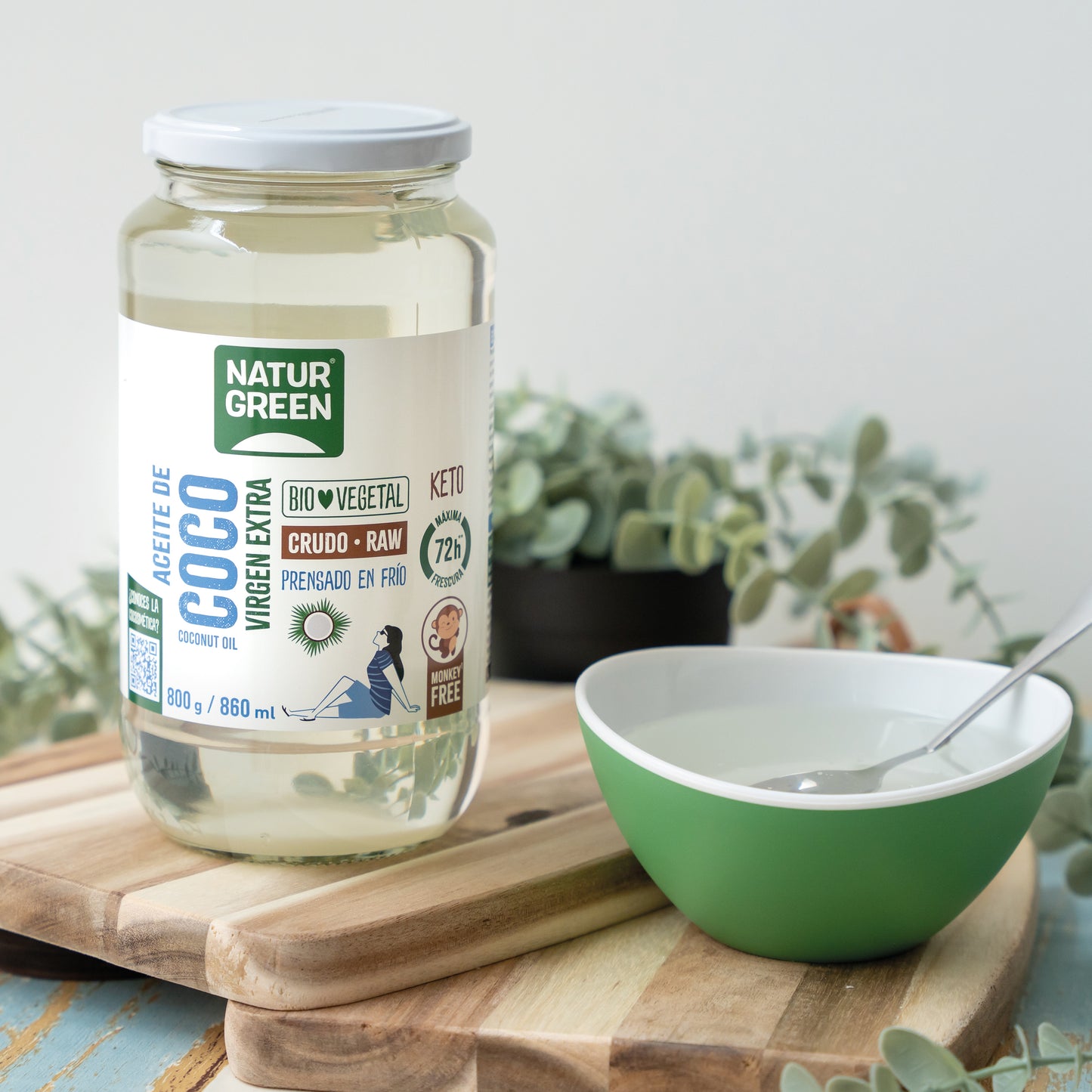 Aceite de Coco Virgen Ecológico 860 ml NaturGreen
