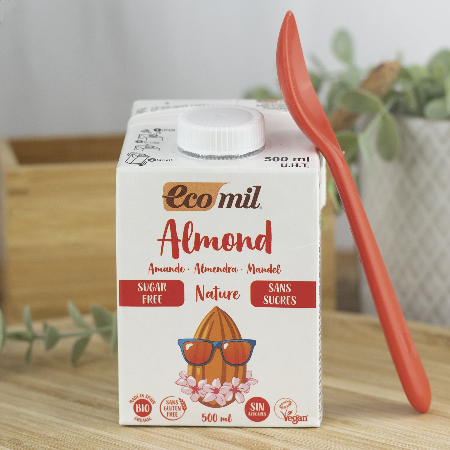 Pack 6x Bebida de Almendra Ecológica Nature 500ml Ecomil