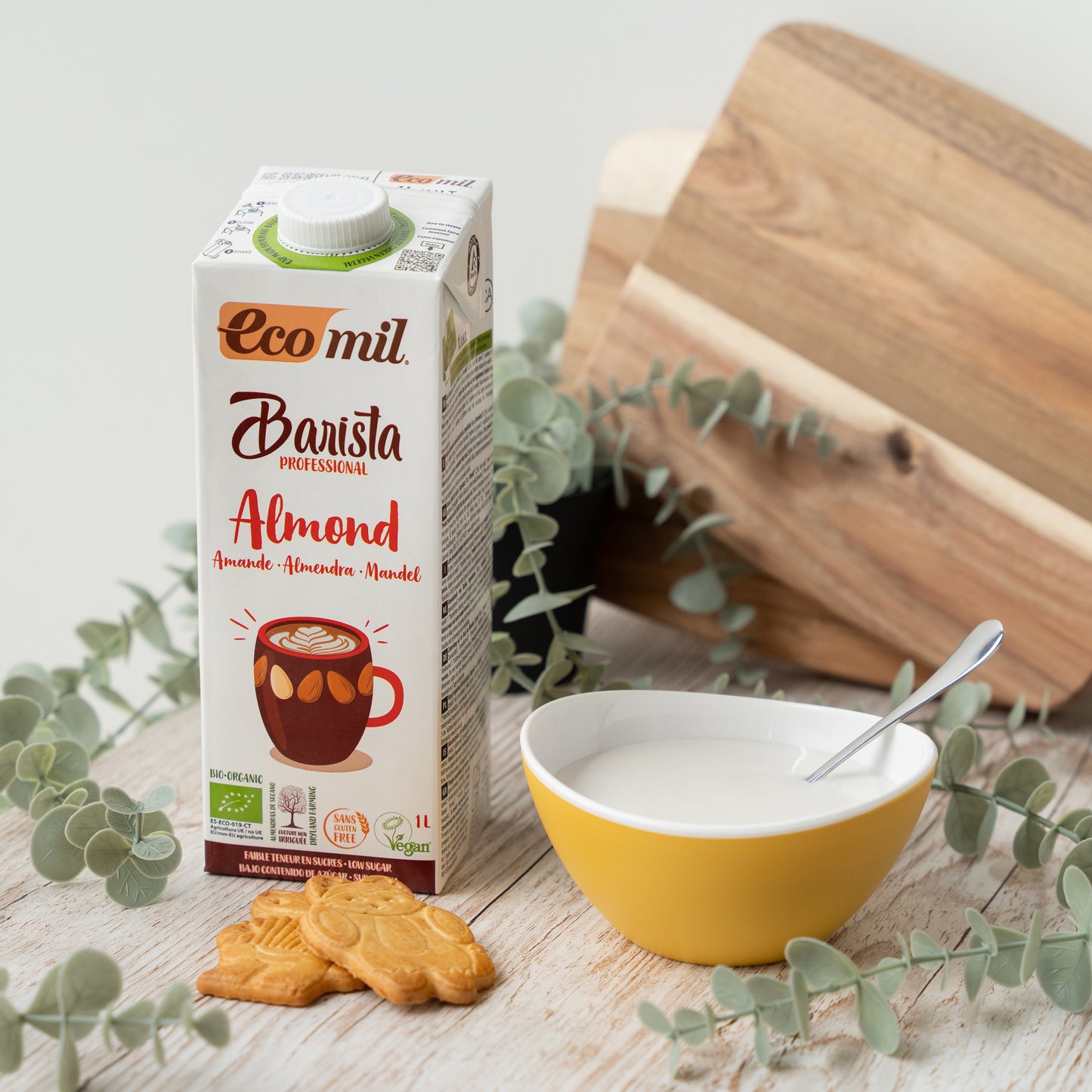 Pack 6x Bebida de Almendra Bio Barista 1l Ecomil