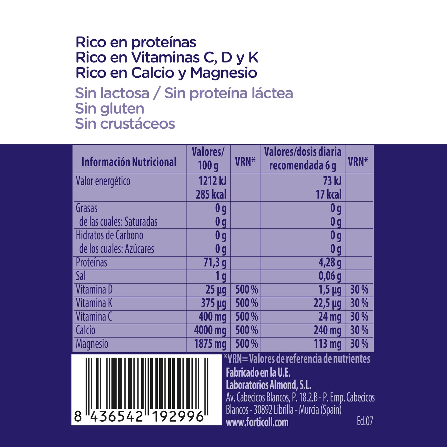 Colágeno Marino 180 Comprimidos Forticoll