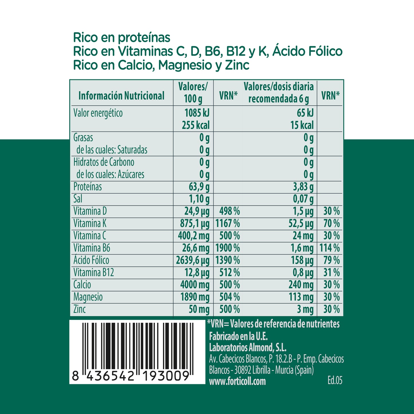 Colágeno BioActivo Sport 180 comprimidos Forticoll