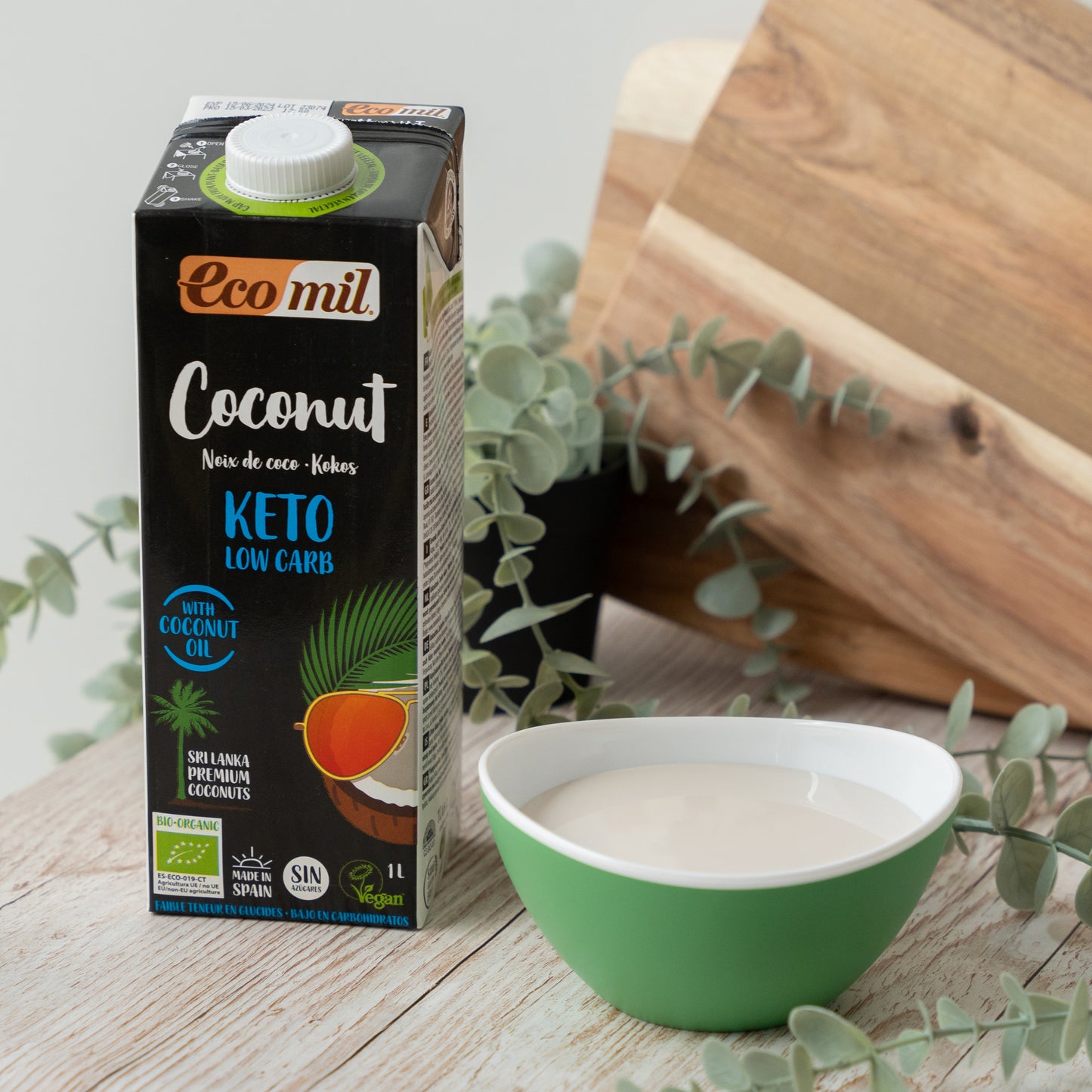 Bebida de Coco Keto Bio 1L Ecomil