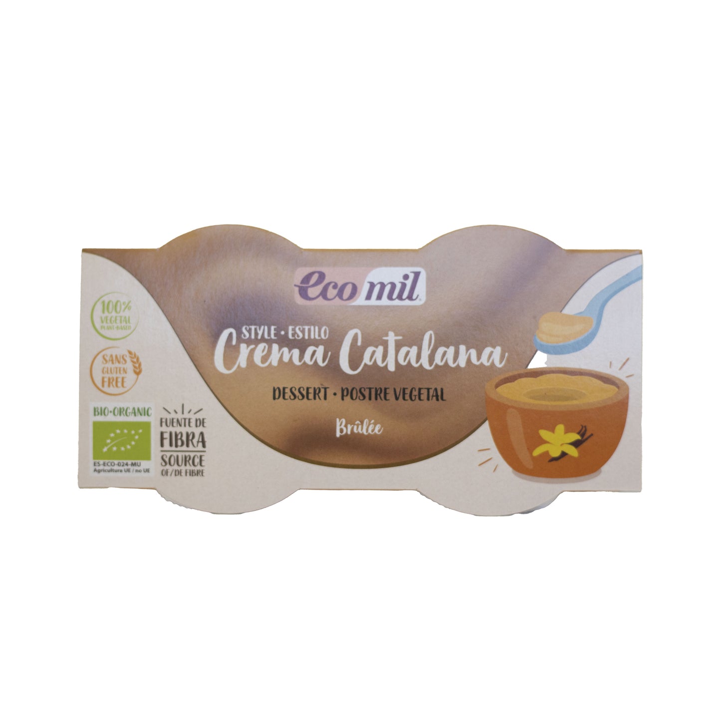 Postre Estilo Crema Catalana Bio Ecomil
