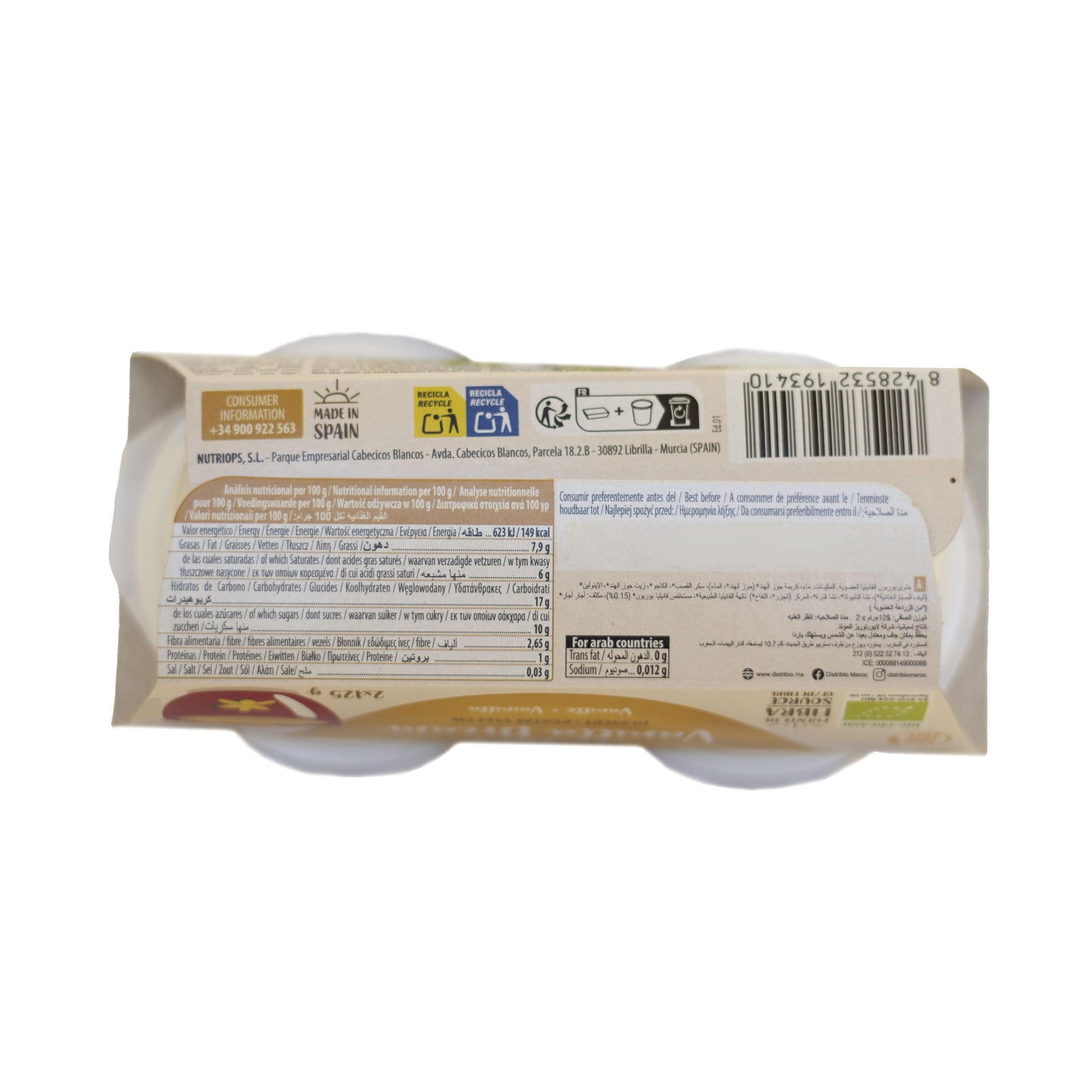 Postre Vainilla Dream Bio Ecomil