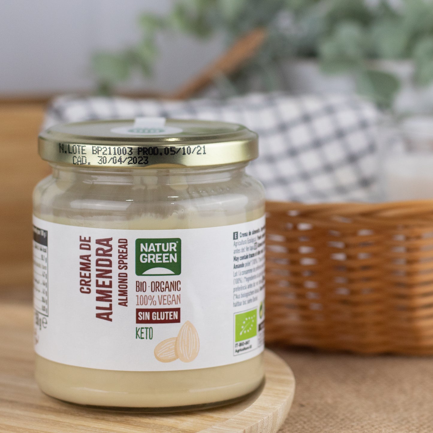 Crema de Almendra Bio 250g NaturGreen