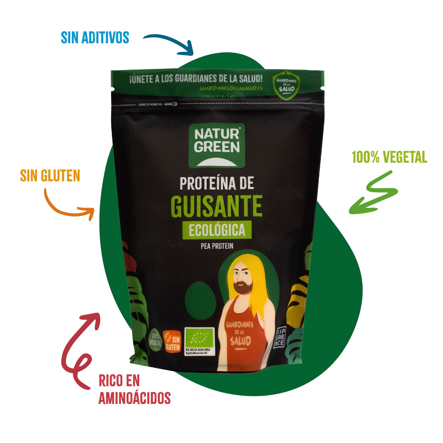 Proteína de Guisante Bio 400g NaturGreen