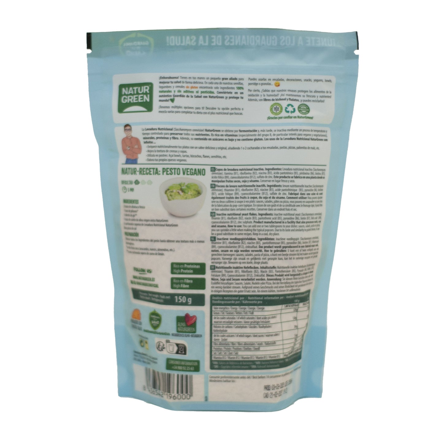 Levadura nutricional Convencional 150 g NaturGreen