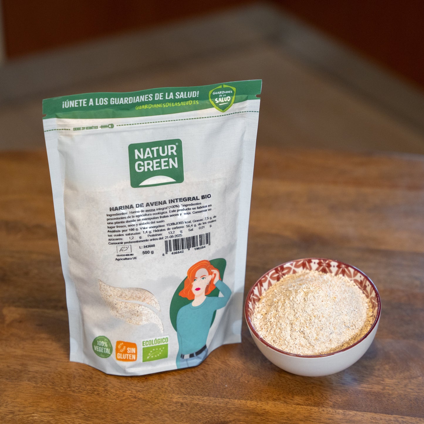 Harina de Avena Integral Bio 500g NaturGreen