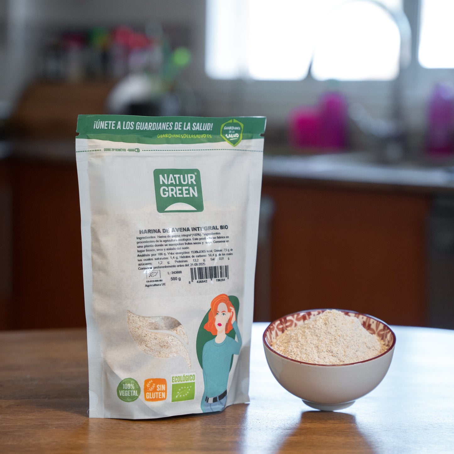 Harina de Avena Integral Bio 500g NaturGreen