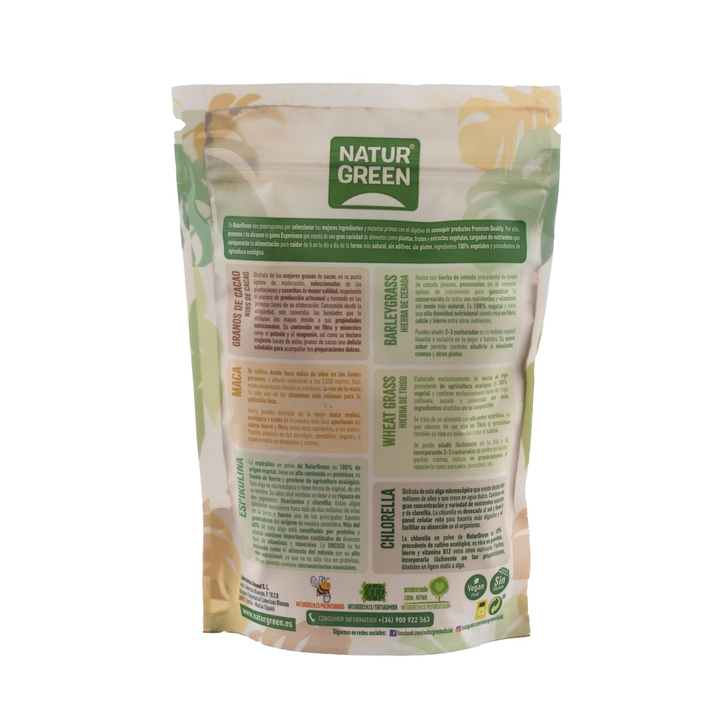 Pack 9x Algarroba en Polvo Ecológica 200 g NaturGreen