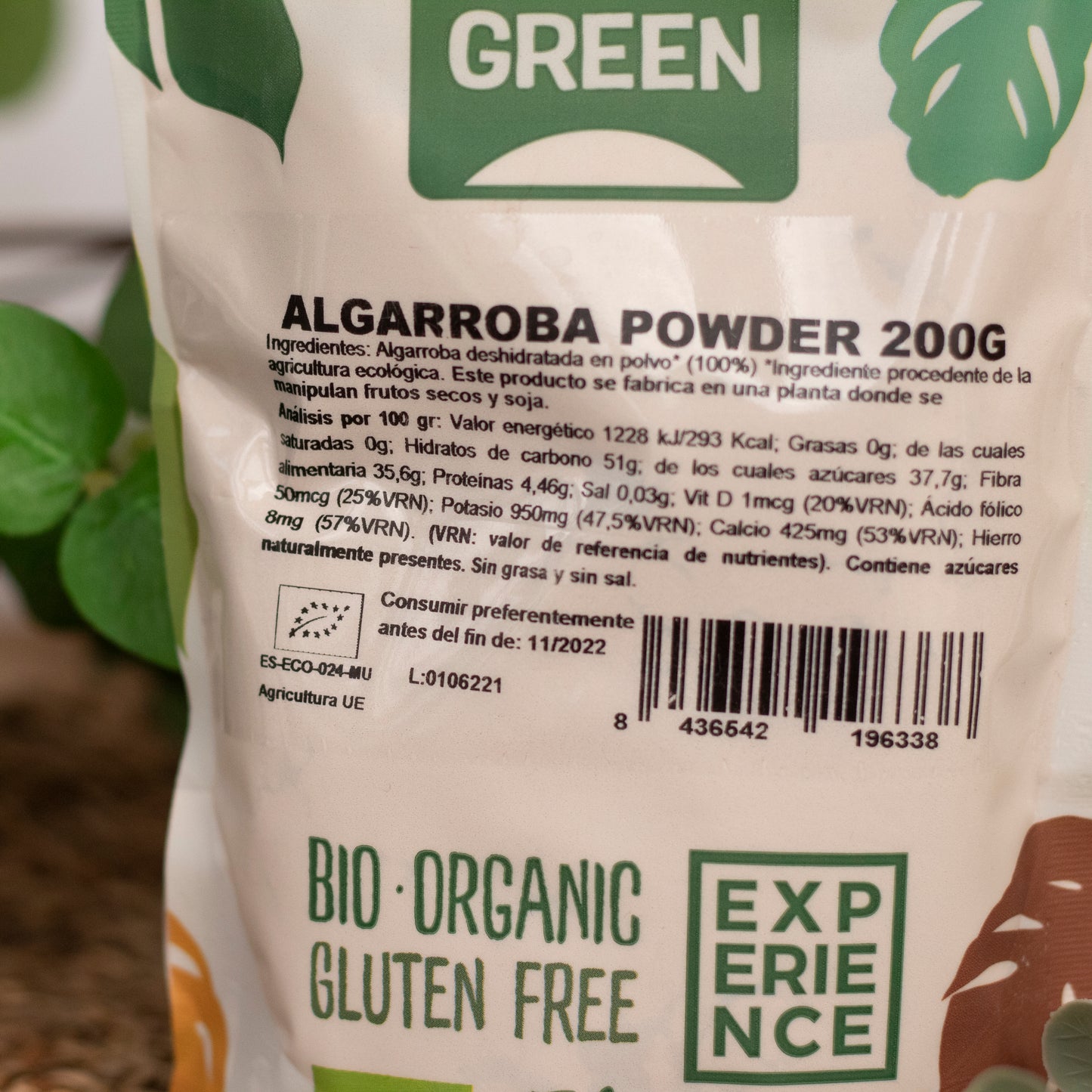 Algarroba Ecológica en Polvo 200 g NaturGreen