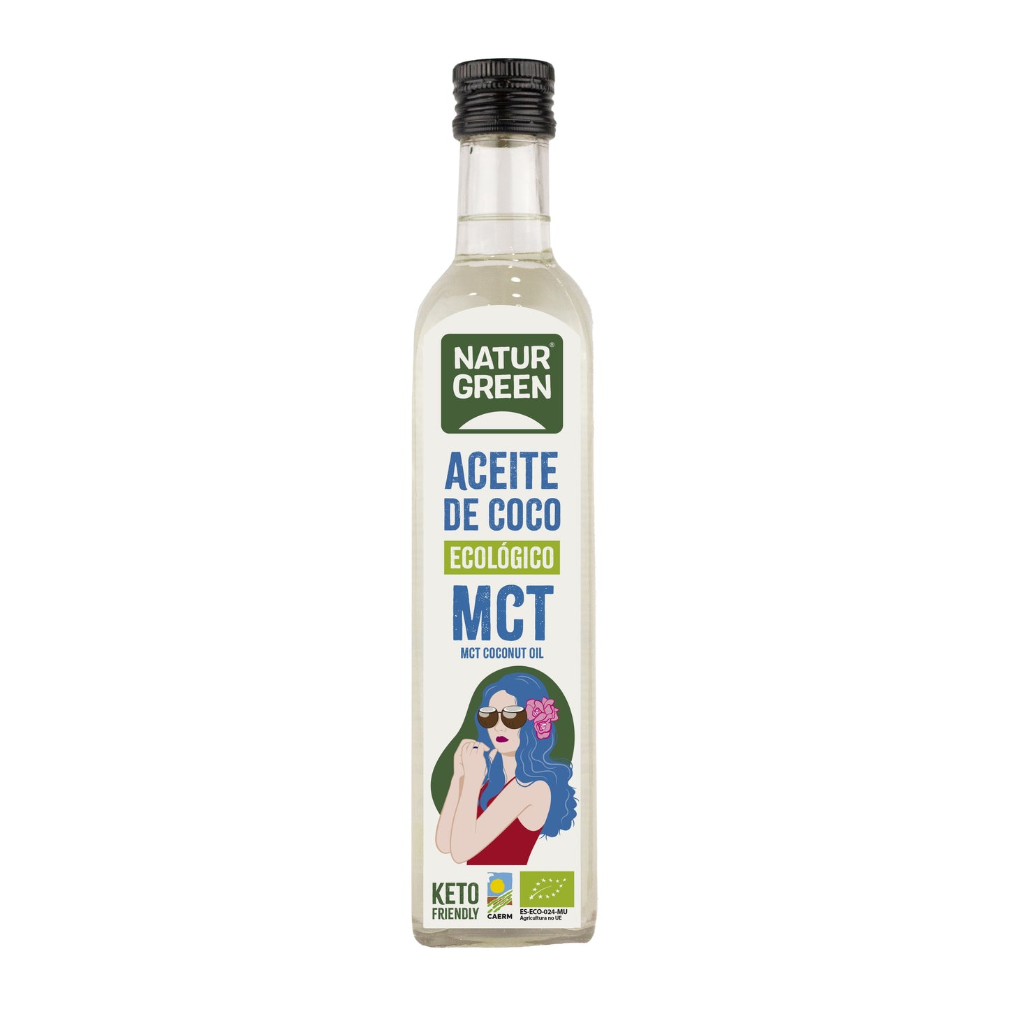 Pack 6x Aceite de Coco MCT Bio 500 ml NaturGreen