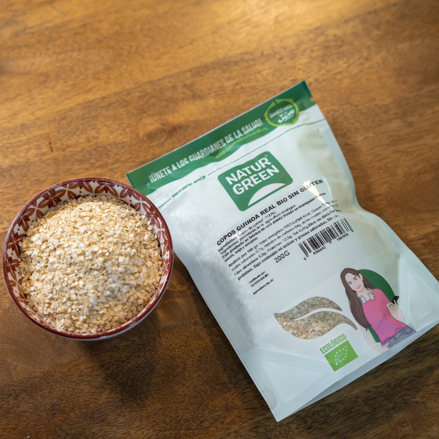 Copos de Quinoa Ecológica 200 g Naturgreen