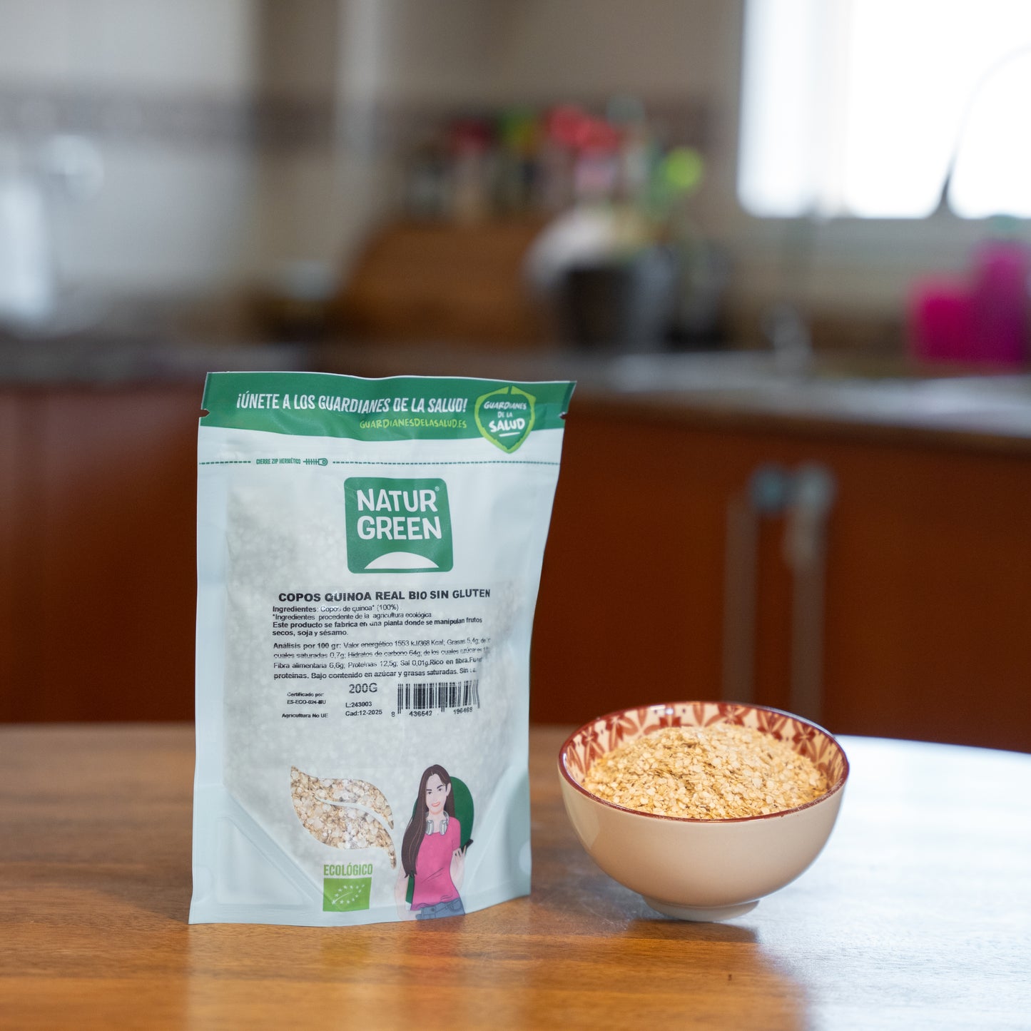 Copos de Quinoa Ecológica 200 g Naturgreen