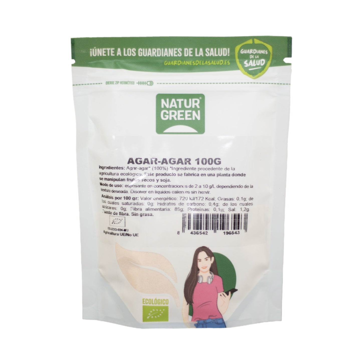 Agar-agar Bio 100g NaturGreen
