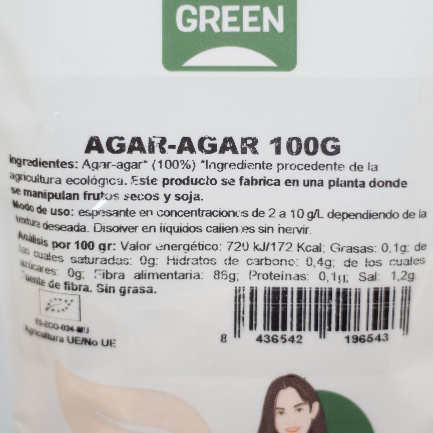 Agar-agar Bio 100g NaturGreen