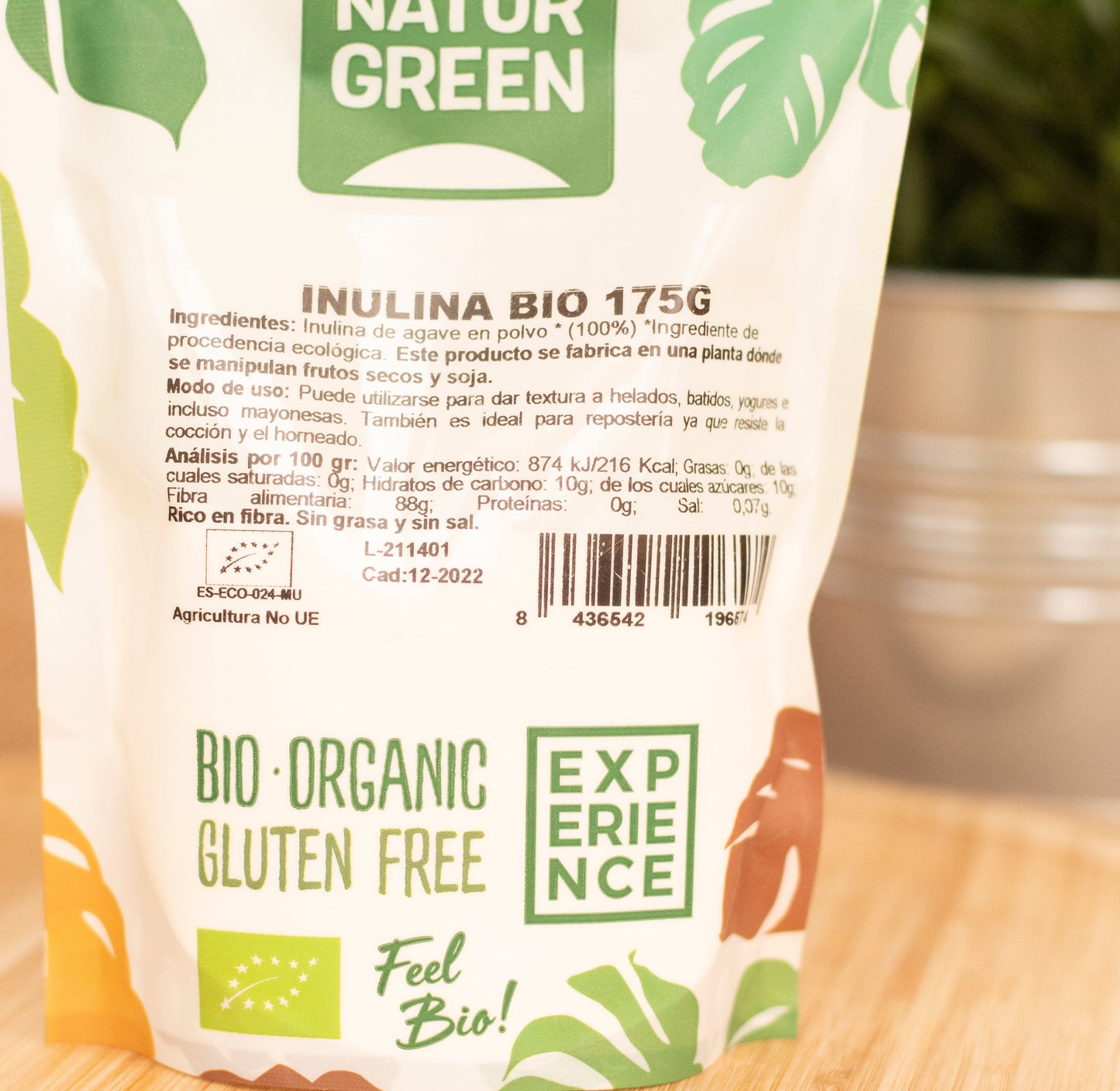 Pack 12x Inulina Bio 175g NaturGreen