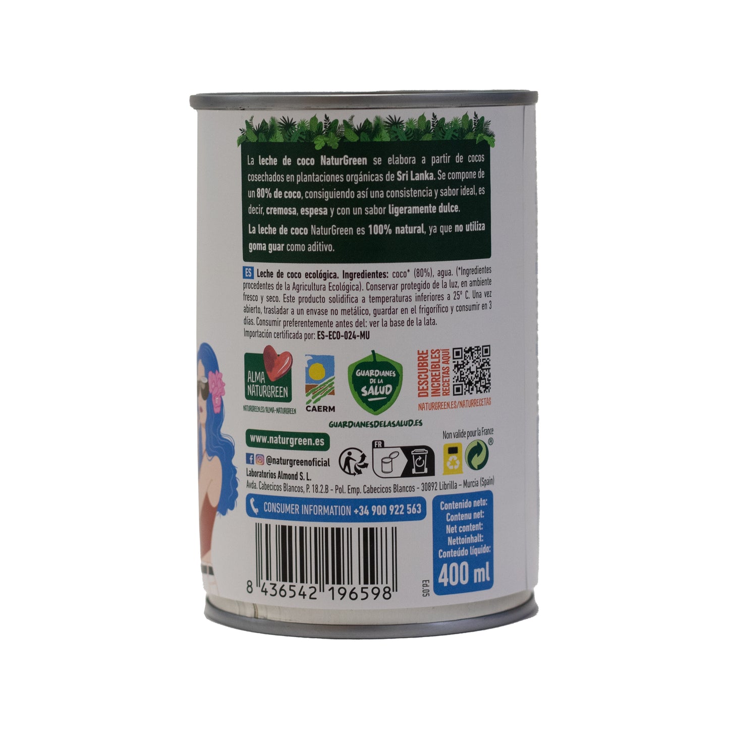 Leche de coco 400ml NaturGreen