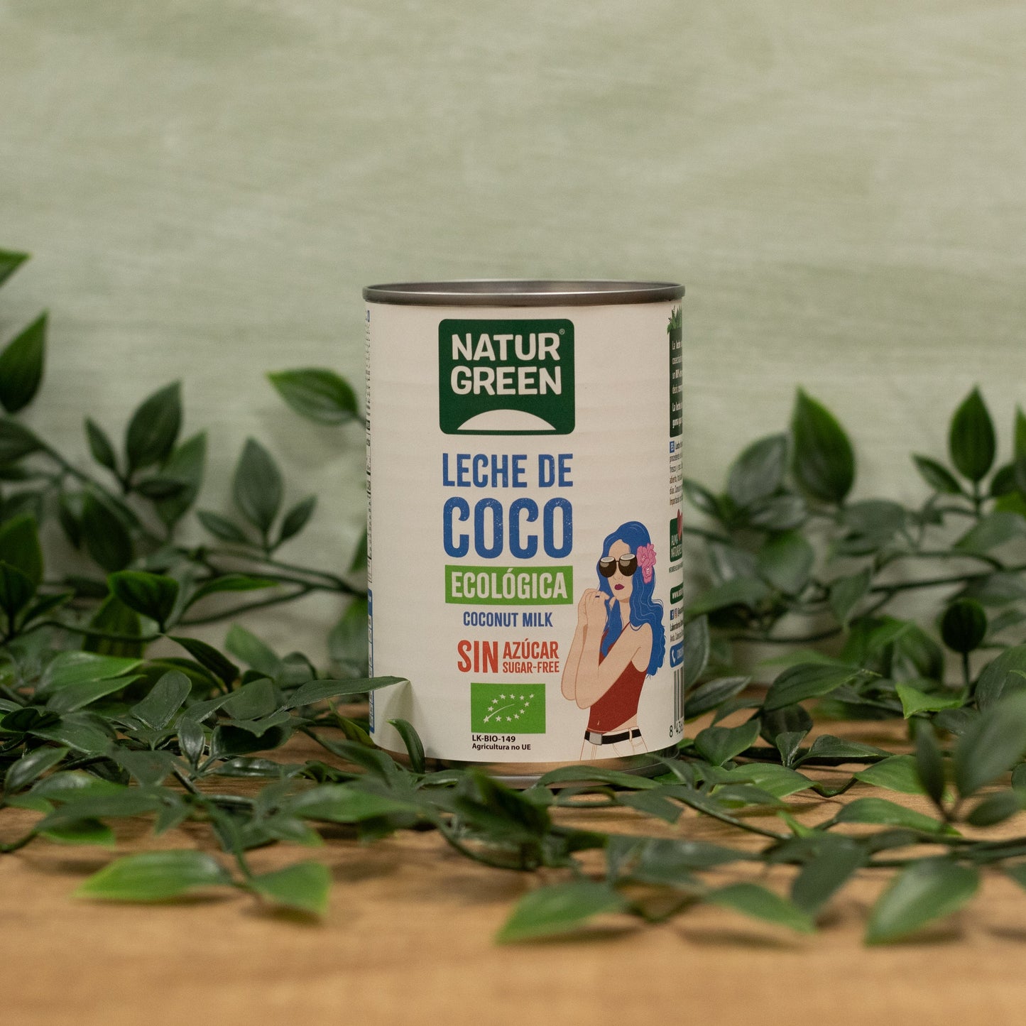 Pack 12x NaturGreen Leche de Coco Bio 400 g / 400 ml