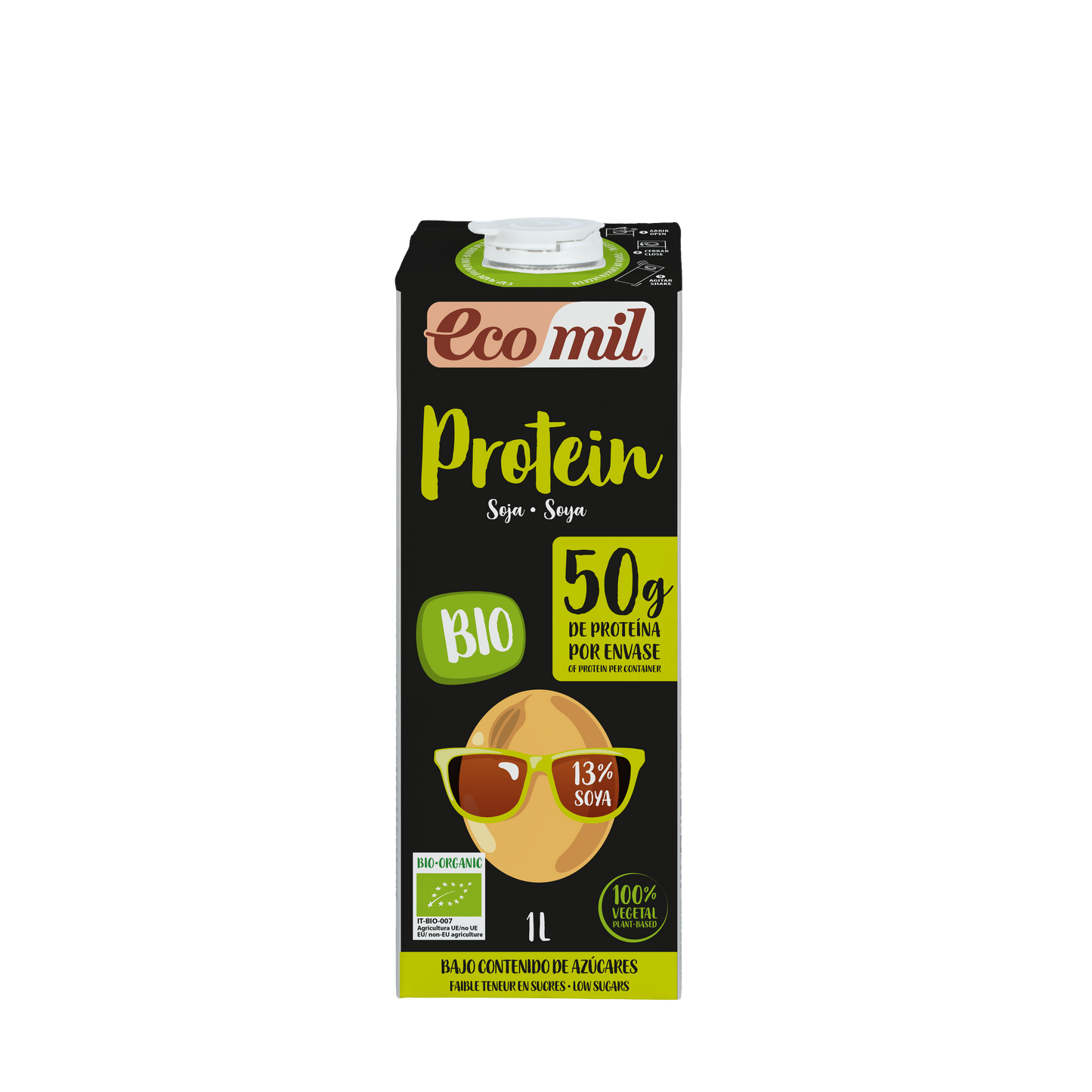 Pack 6x Bebida de Soja con Proteína Bio 1L Ecomil