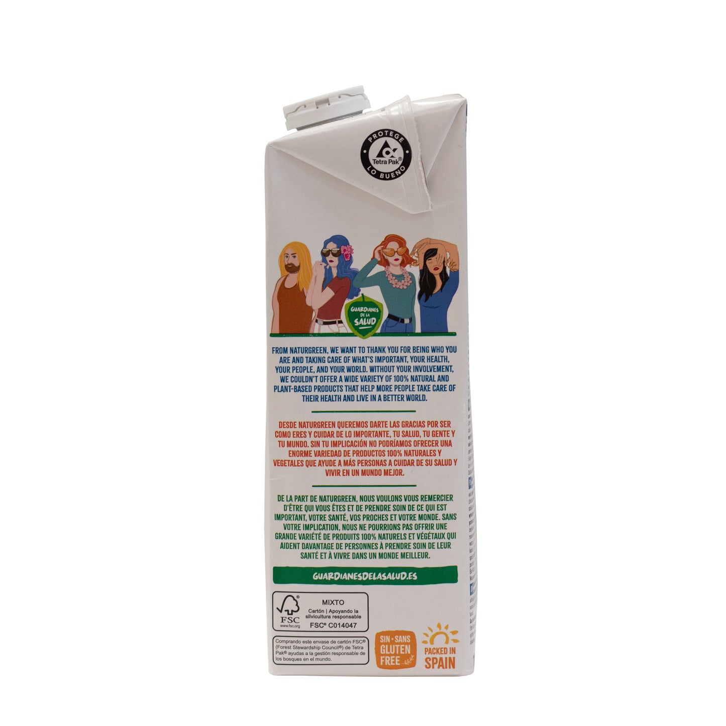 Bebida de Almendra Sin Azúcar con Calcio 1L NaturGreen
