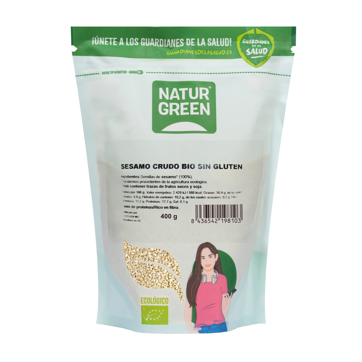 Sésamo Crudo Ecológico 400g NaturGreen