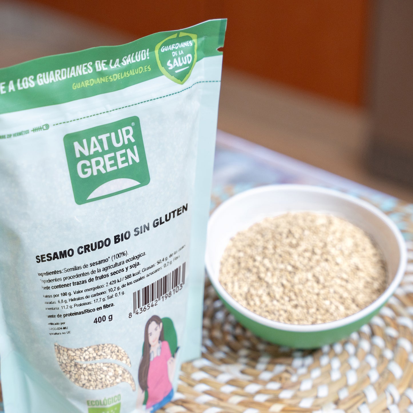Pack 10x Sésamo Crudo Ecológico 400g NaturGreen