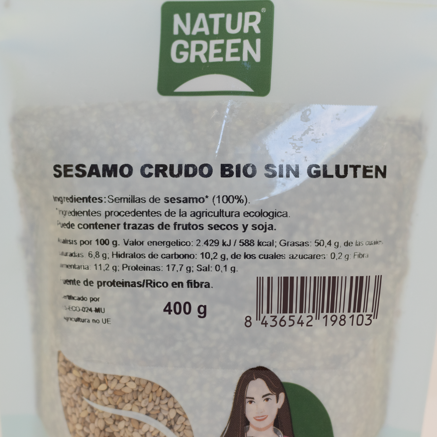 Sésamo Crudo Ecológico 400g NaturGreen