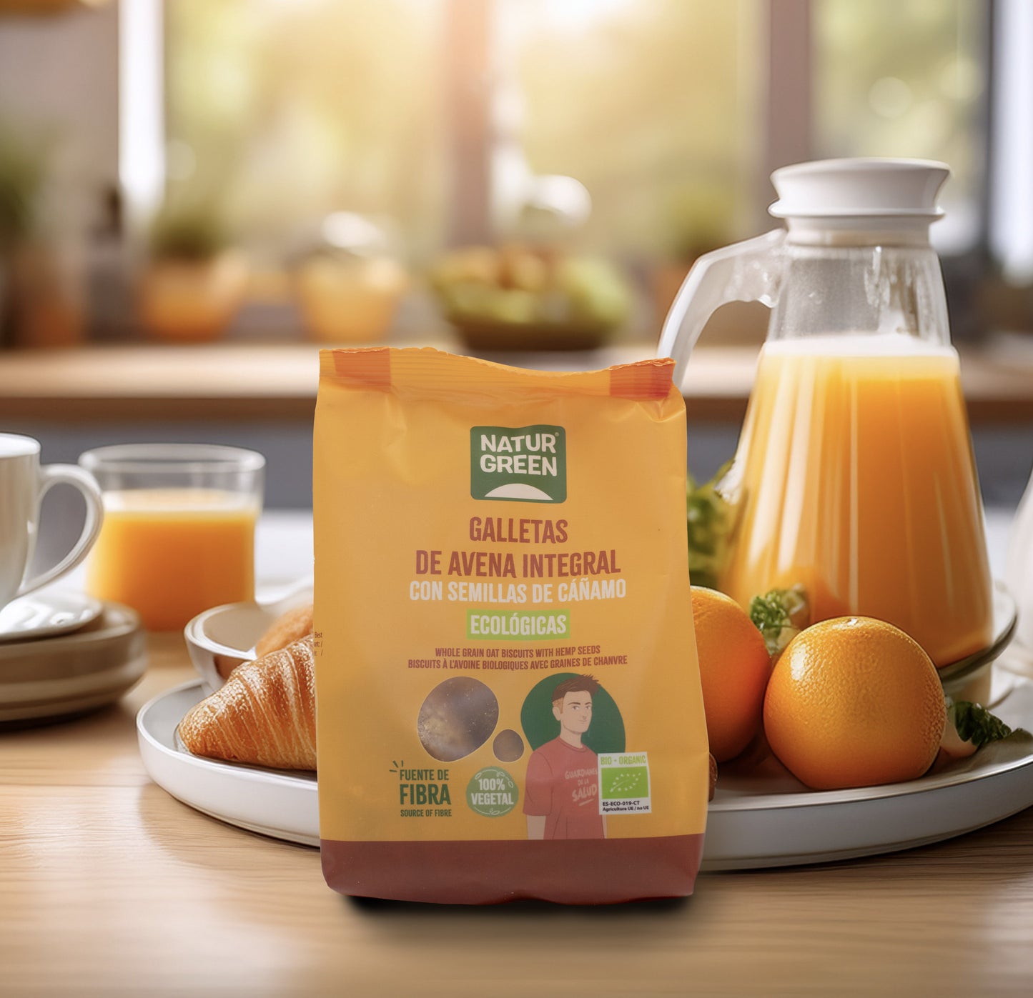 Galleta de Avena Integral con Cáñamo Bio 140g NaturGreen