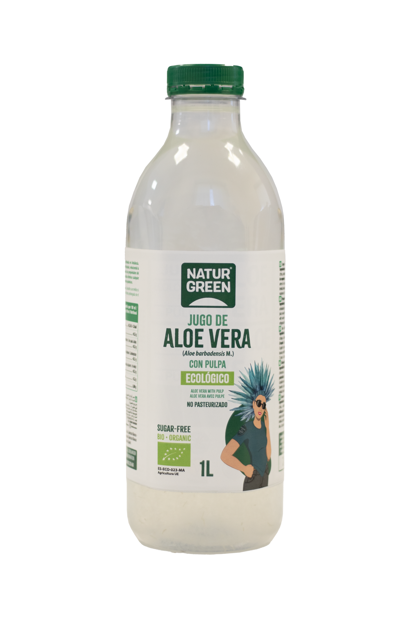 Jugo de Aloe Vera con Pulpa Bio 1L Naturgreen