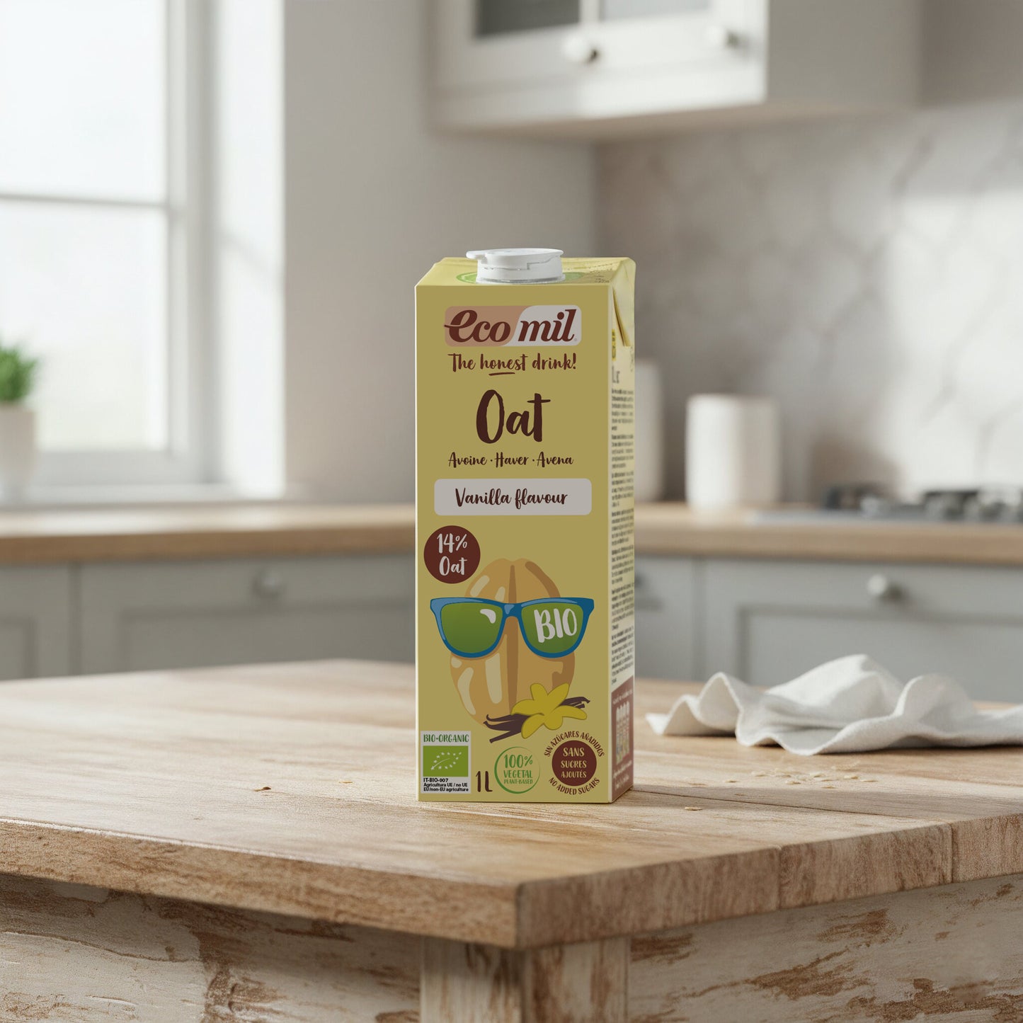 Bebida de Avena Vanilla Sin Azúcares Añadidos Bio 1 L