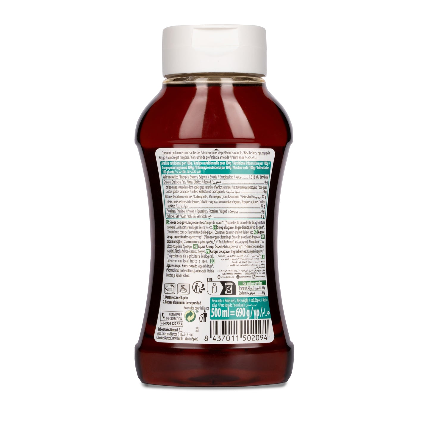 Sirope Ecológico de Agave 500 ml NaturGreen