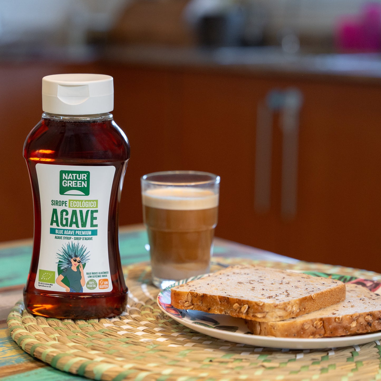 Pack 7x Sirope Ecológico de Agave 500 ml NaturGreen