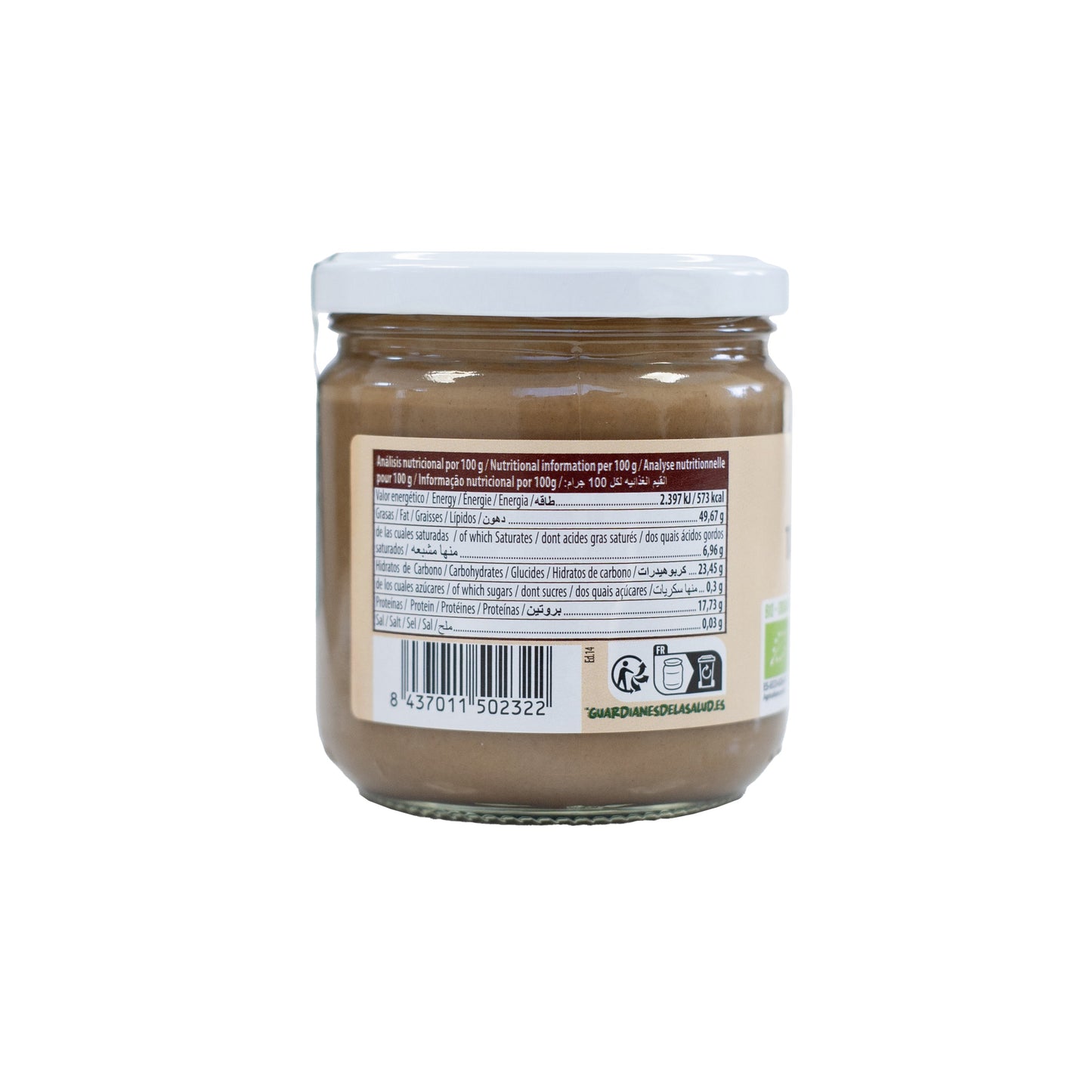 Tahín de Sésamo Tostado Ecológico 300g NaturGreen