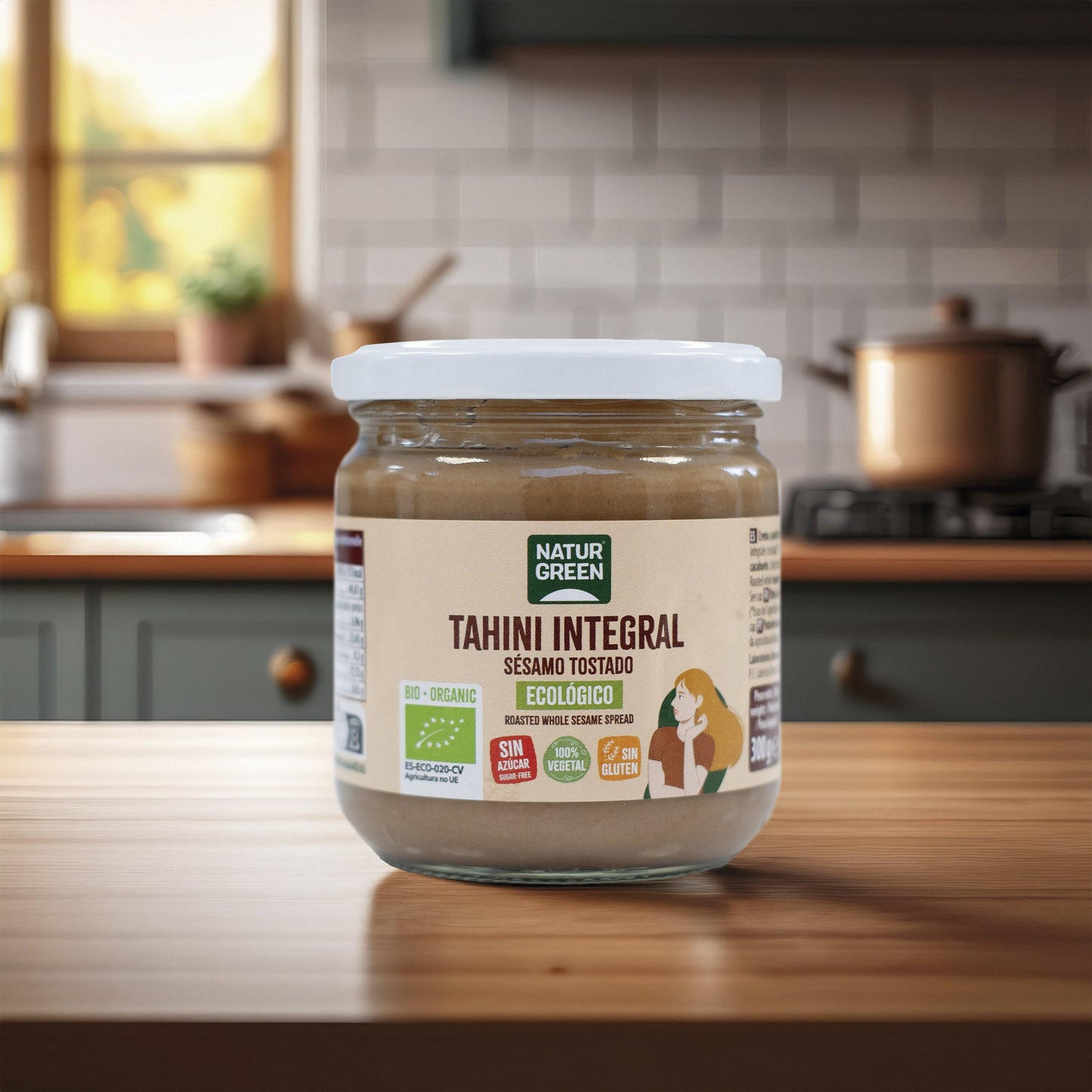 Tahín de Sésamo Tostado Ecológico 300g NaturGreen