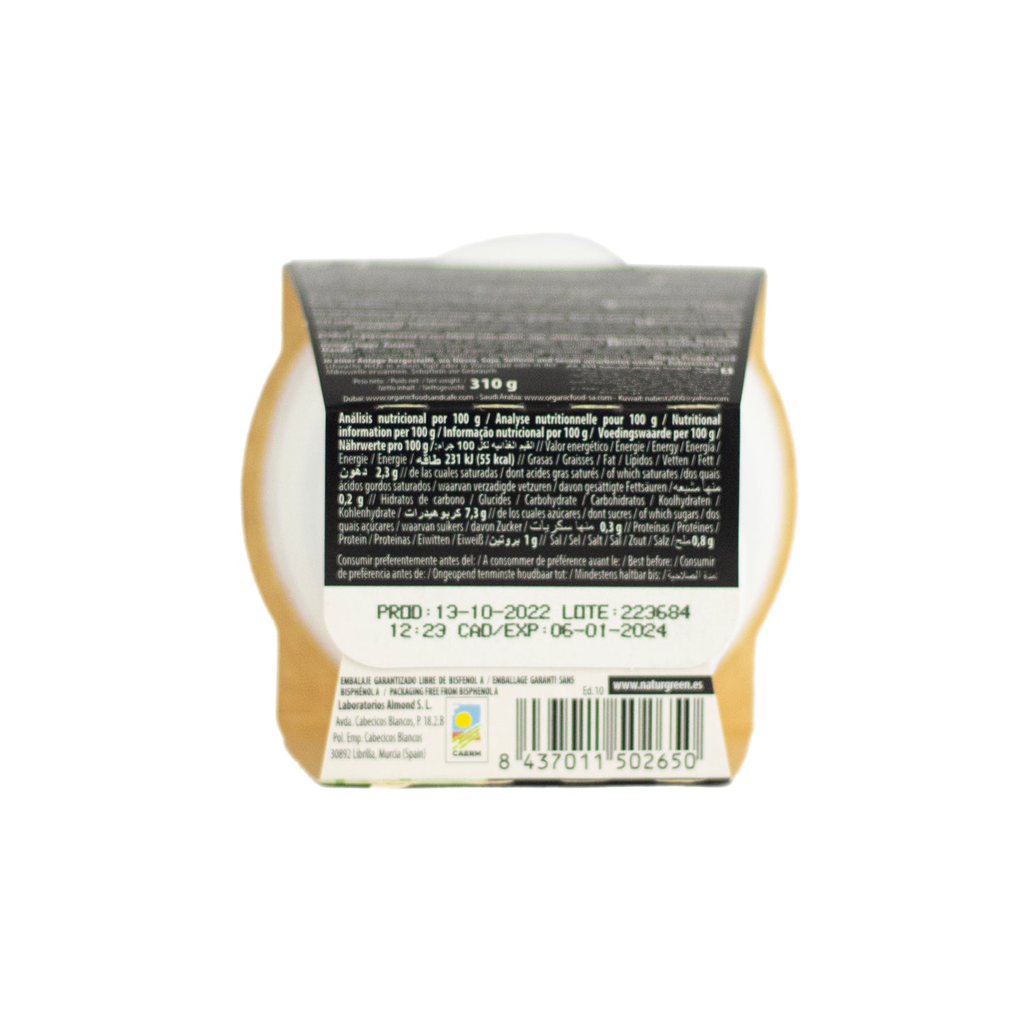 Crema de Calabacín e Hinojo Bio 310g NaturGreen