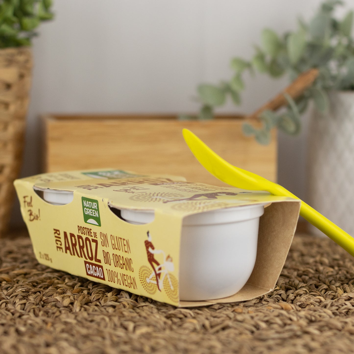 Postre de Arroz y Cacao Ecológico (2x125 g) NaturGreen