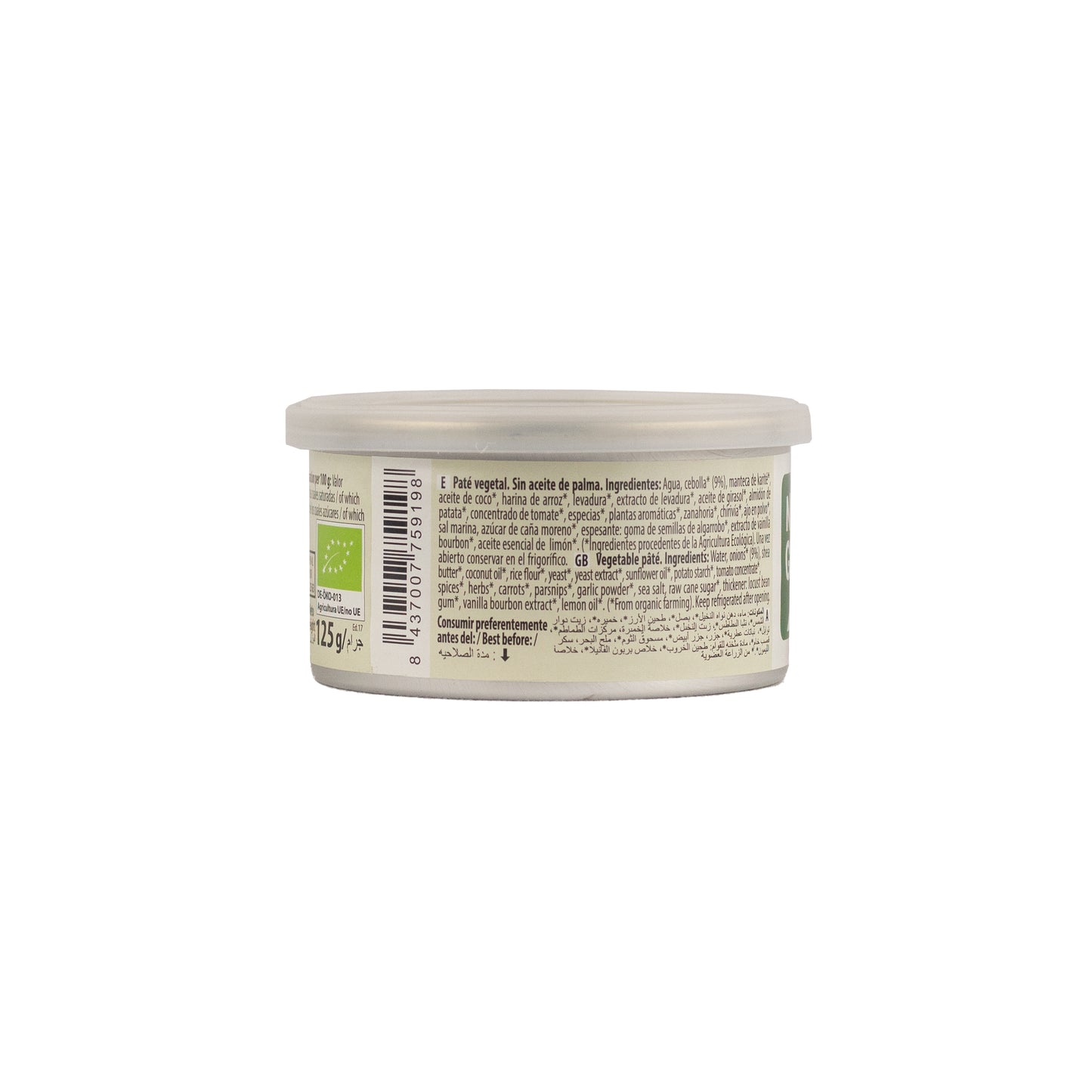 Paté Vegetal Ecológico Nature 125 g NaturGreen