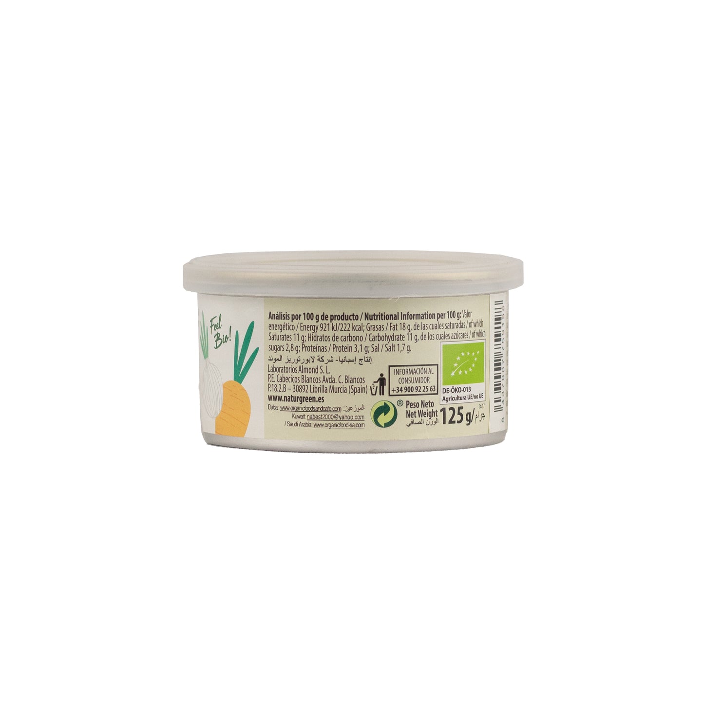 Paté Vegetal Ecológico Nature 125 g NaturGreen